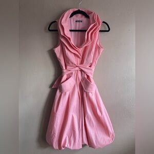 Elegant Pink Sleeveless Dress